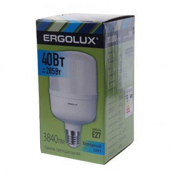 399 р. Лампа светодиодная E27 T170 40W (320W) 220V теплый ERGOLUX ERGOLUX led-hw-40w-e27-4k ERGOLUX led-hw-40w-e27-4k  с доставкой в г. Керчь. Увеличить фотографию 3