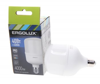 559 р. Лампа светодиодная E27 T170 40W (320W) 220V дневной свет ERGOLUX ERGOLUX led-hw-40w-e27-6k  с доставкой в г. Керчь. Увеличить фотографию 1