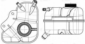 1 429 р. Бачок расширительный LUZAR Daewoo Lanos T100 дорестайлинг, седан (1997-2002)  с доставкой в г. Керчь. Увеличить фотографию 8
