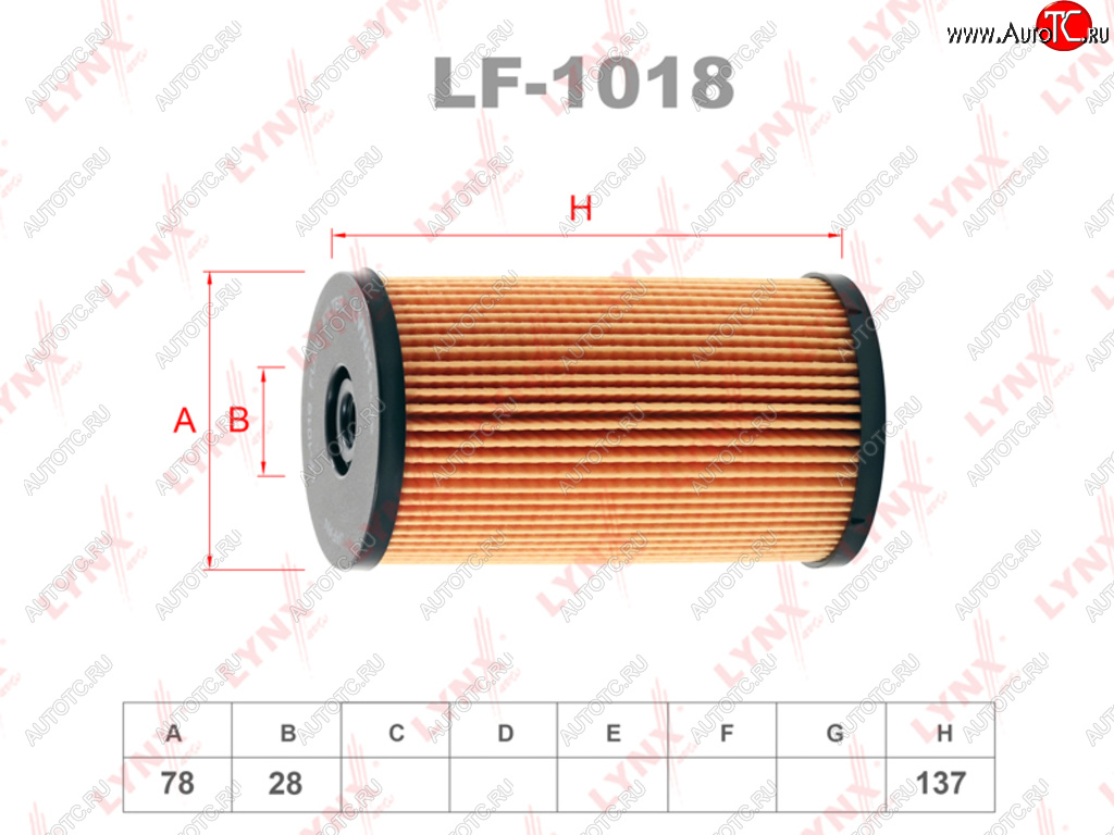 699 р. Фильтр топливный VW Passat B6,Tiguan (05-) AUDI A3,TT (03-) SKODA Octavia (1.61.92.0 TDI) LYNX LYNX lf1018  с доставкой в г. Керчь