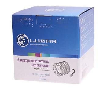 1 849 р. Мотор отопителя ГАЗ-3302,33104 без кожуха с крыльчаткой LUZAR LUZAR lfh0302  с доставкой в г. Керчь. Увеличить фотографию 3