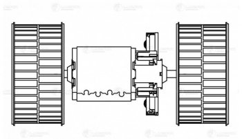 5 499 р. Мотор отопителя КАМАЗ-5490 MERCEDES Actros MP2,MP3 (03-) в сборе LUZAR LUZAR lfh1506  с доставкой в г. Керчь. Увеличить фотографию 3