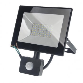 1 559 р. Светильник светодиодный 220V 50W 6500K с датчиком движения черный ULTRAFLASH ULTRAFLASH lfl-5002s c02  с доставкой в г. Керчь. Увеличить фотографию 1