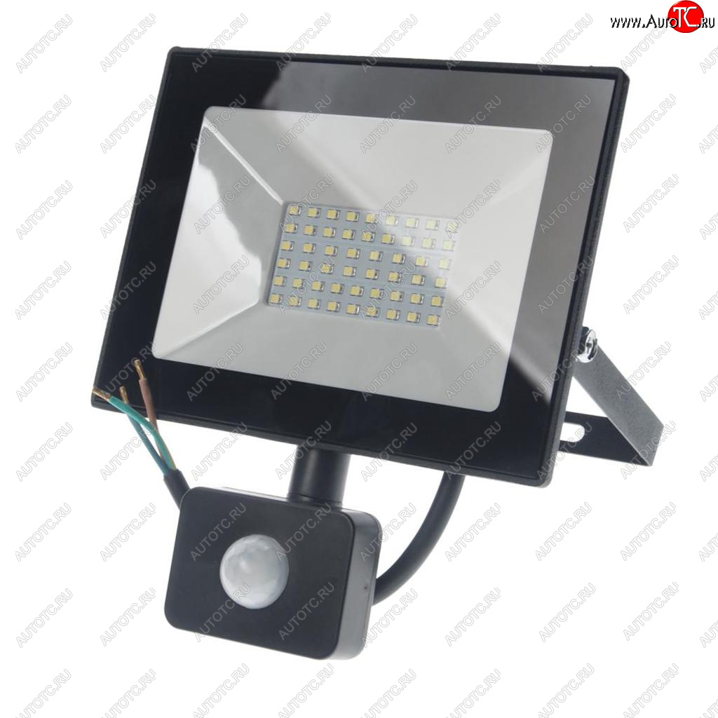 1 559 р. Светильник светодиодный 220V 50W 6500K с датчиком движения черный ULTRAFLASH ULTRAFLASH lfl-5002s c02  с доставкой в г. Керчь