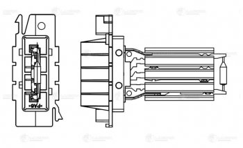 1 789 р. Резистор PEUGEOT Partner (B9) отопителя LUZAR LUZAR lfr2042  с доставкой в г. Керчь. Увеличить фотографию 6