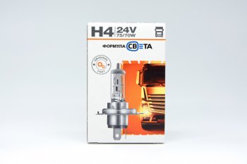 175 р. Лампа 24V H4 75/70W P43t ФОРМУЛА СВЕТА ФОРМУЛА СВЕТА lhi04247570fsp1 ФОРМУЛА СВЕТА lhi04247570fsp1  с доставкой в г. Керчь. Увеличить фотографию 1
