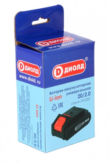 2 179 р. Аккумулятор для электроинструмента 20.0В 2.0Ач ДИОЛД ДИОЛД ли-02с  с доставкой в г. Керчь. Увеличить фотографию 5