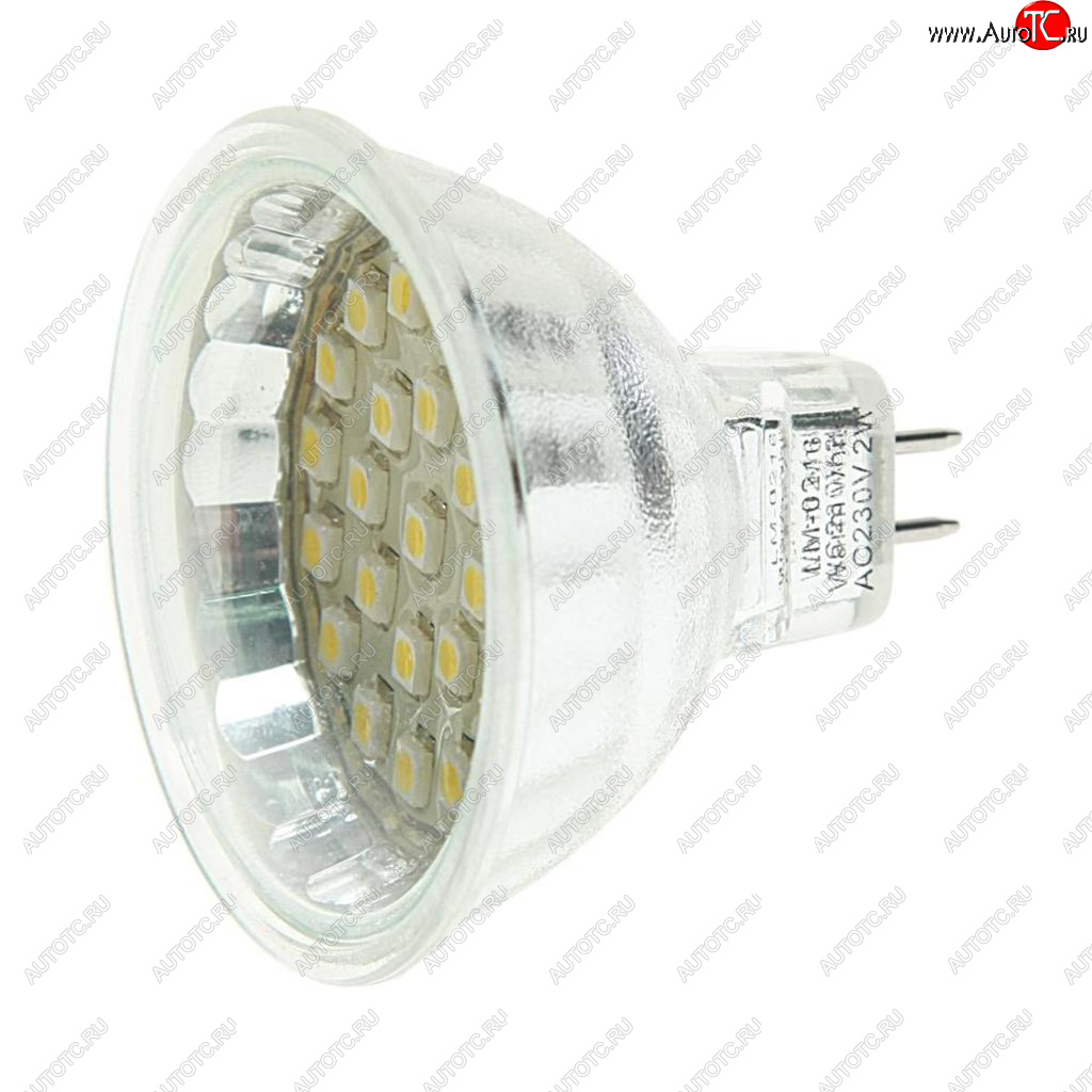 40 р. Лампа светодиодная MR16 2W(20W) 220V теплый MEGA LIGHTING MEGA LIGHTING lm-0216ww  с доставкой в г. Керчь