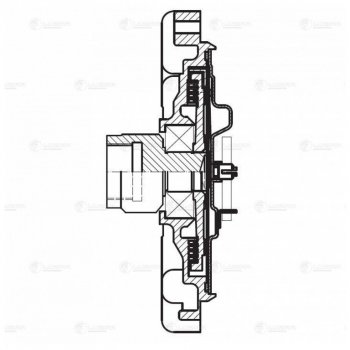 7 749 р. Вискомуфта FORD Transit (06-) привода вентилятора LUZAR LUZAR lmc1029  с доставкой в г. Керчь. Увеличить фотографию 3