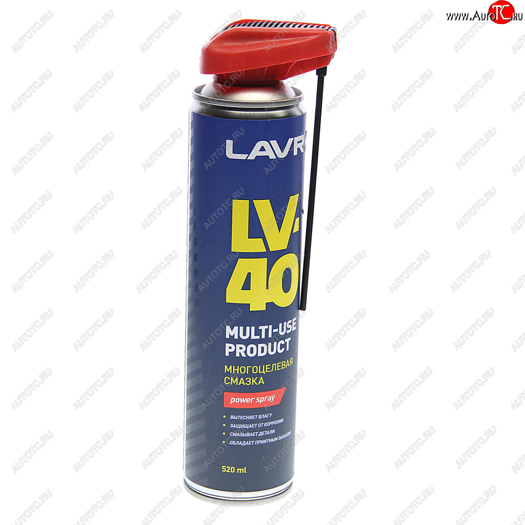 499 р. Смазка универсальная проникающая LV-40 520мл аэрозоль (трубка) LAVR LAVR ln1453  с доставкой в г. Керчь