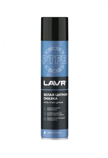 389 р. Смазка тефлоновая 400мл для цепи c PTFE аэрозоль LAVR LAVR ln1741  с доставкой в г. Керчь. Увеличить фотографию 2