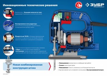 7 349 р. Лобзик 500Вт 600-3000обмин. дерево-65мм ЗУБР ЗУБР лп-500 к  с доставкой в г. Керчь. Увеличить фотографию 11