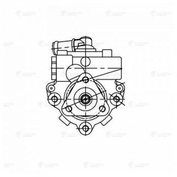 7 599 р. Насос гидроусилителя ГАЗ-3302 дв.CUMMINS ISF 2.8 LUZAR LUZAR lps0301  с доставкой в г. Керчь. Увеличить фотографию 4
