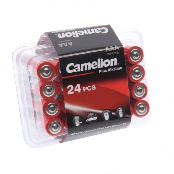 48 р. Батарейка AAA LR03 1.5V блистер 24шт. (цена за 1шт.) Alkaline Plus CAMELION CAMELION lr03-pb24  с доставкой в г. Керчь. Увеличить фотографию 2