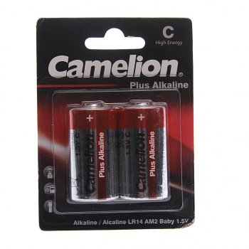 191 р. Батарейка C LR14 1.5V блистер 2шт. (цена за 1шт.) Alkaline Plus CAMELION CAMELION lr14-bp2  с доставкой в г. Керчь. Увеличить фотографию 3