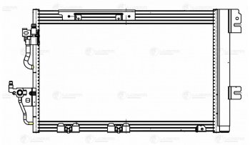 9 799 р. Радиатор кондиционера OPEL Astra H (04-),Zafira B (05-) LUZAR LUZAR lrac21165  с доставкой в г. Керчь. Увеличить фотографию 3