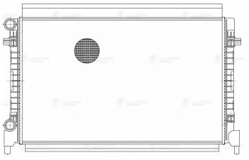 13 799 р. Радиатор VW Golf (12-) AUDI A3 (12-) SKODA Octavia (12-) охлаждения двигателя LUZAR LUZAR lrc1851  с доставкой в г. Керчь. Увеличить фотографию 3