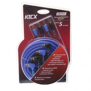 1 269 р. Кабель RCA 4х4 5м KICX KICX lrca45  с доставкой в г. Керчь. Увеличить фотографию 1