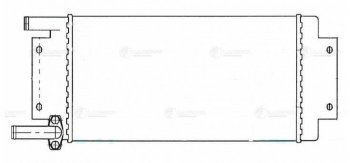 3 399 р. Радиатор отопителя КАМАЗ алюминиевый 2-х рядный в сборе LUZAR LUZAR lrh0720  с доставкой в г. Керчь. Увеличить фотографию 3