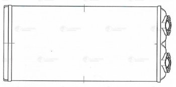 3 299 р. Радиатор отопителя МАЗ-5440,6430 (ЕВРО-3) LUZAR LUZAR lrh1231  с доставкой в г. Керчь. Увеличить фотографию 6