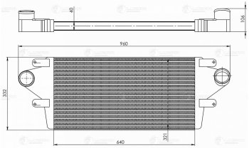 17 999 р. Охладитель ГАЗ-33081,3309 дв.Д-245.7Е2,9Е2 наддувочного воздуха алюминиевый LUZAR LUZAR lric0308  с доставкой в г. Керчь. Увеличить фотографию 2