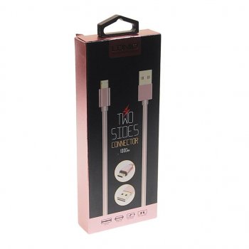 319 р. Кабель micro USB 1м розовое золото LDNIO LDNIO ls24 android  с доставкой в г. Керчь. Увеличить фотографию 2