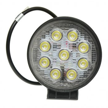 999 р. Фара рабочего света круглая 115х115x55мм 27Вт (9 светодиодов) LED LT LED TECHNOLOGY lt-1227rf  с доставкой в г. Керчь. Увеличить фотографию 3