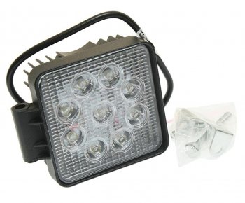 999 р. Фара рабочего света 105х105мм 27Вт (9 светодиодов) LED LT LED TECHNOLOGY lt-1227sf  с доставкой в г. Керчь. Увеличить фотографию 1