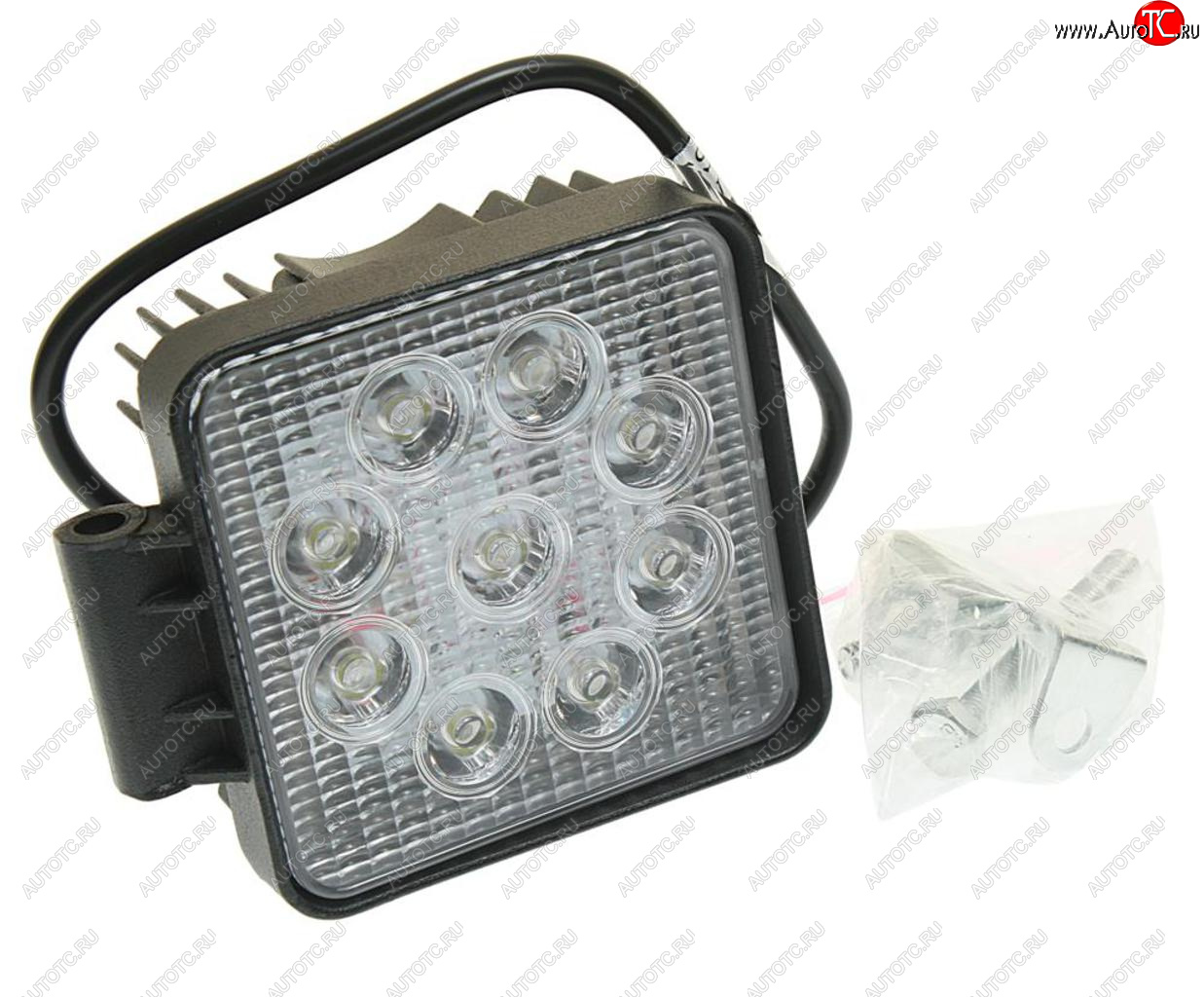 999 р. Фара рабочего света 105х105мм 27Вт (9 светодиодов) LED LT LED TECHNOLOGY lt-1227sf  с доставкой в г. Керчь