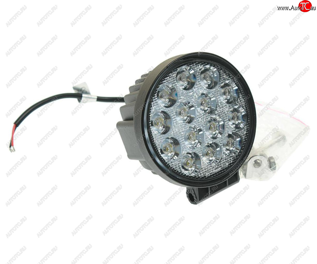 1 279 р. Фара рабочего света круглая 116х116x70мм 42Вт (14 светодиодов) LED LT LED TECHNOLOGY lt-1242rf  с доставкой в г. Керчь