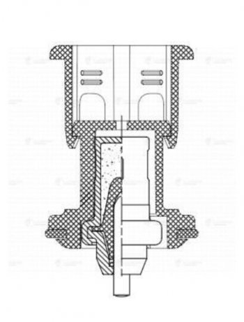 1 729 р. Термостат VW Golf (13-) AUDI A3 (13-) SEAT Leon (13-) SKODA Octavia (13-) LUZAR LUZAR lt1824  с доставкой в г. Керчь. Увеличить фотографию 5