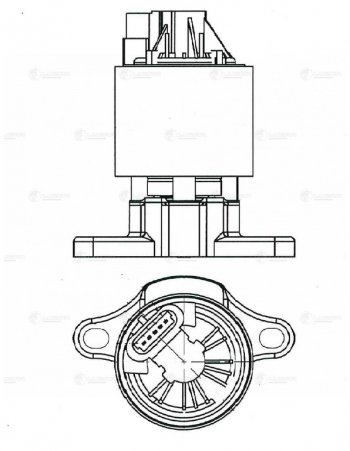 5 899 р. Клапан CHEVROLET Lacetti (03-) рециркуляции отработанных газов (EGR) LUZAR LUZAR lveg0503  с доставкой в г. Керчь. Увеличить фотографию 7