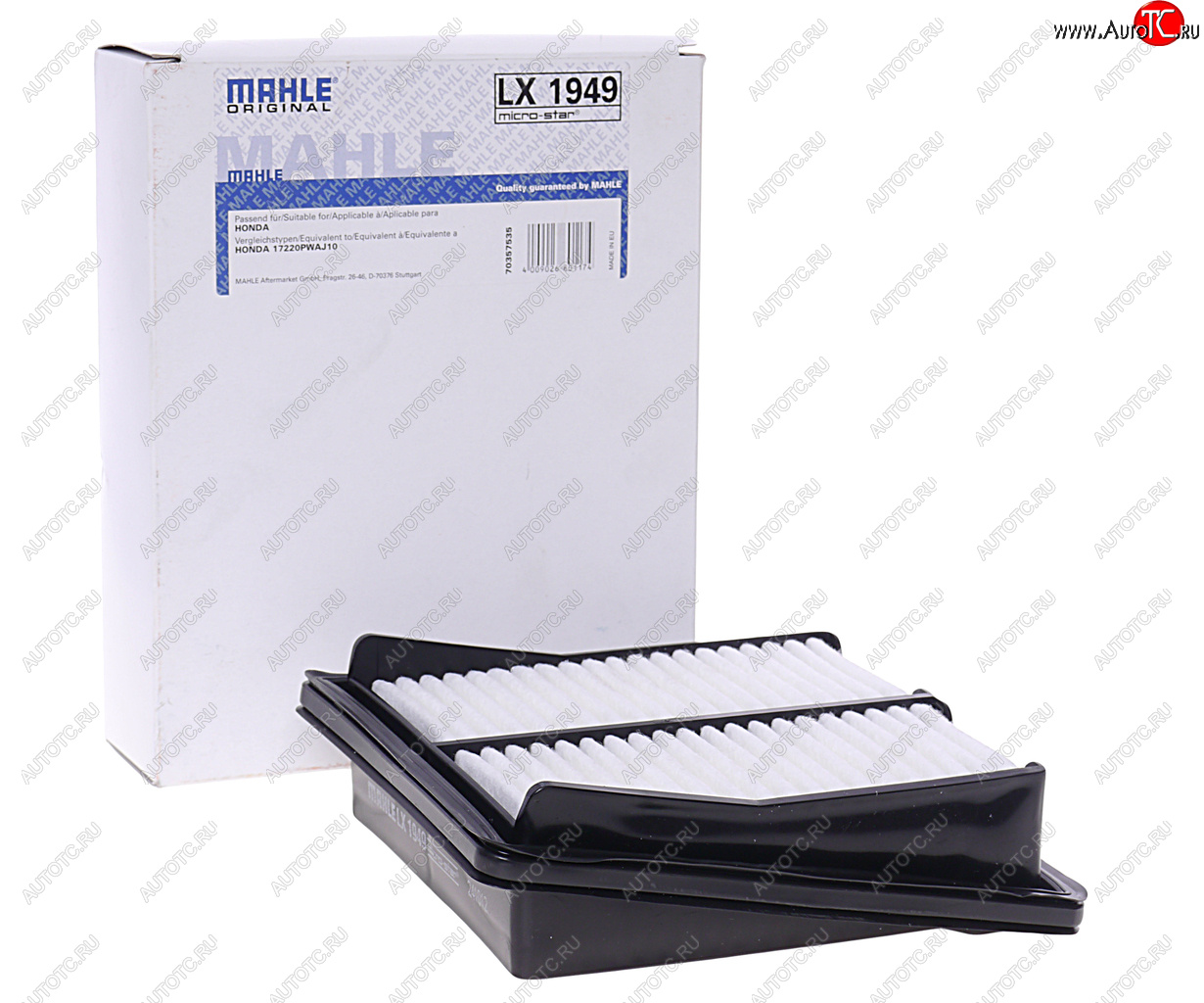 2 669 р. Фильтр воздушный HONDA Jazz (02-08) (1.21.4) MAHLE MAHLE lx1949  с доставкой в г. Керчь