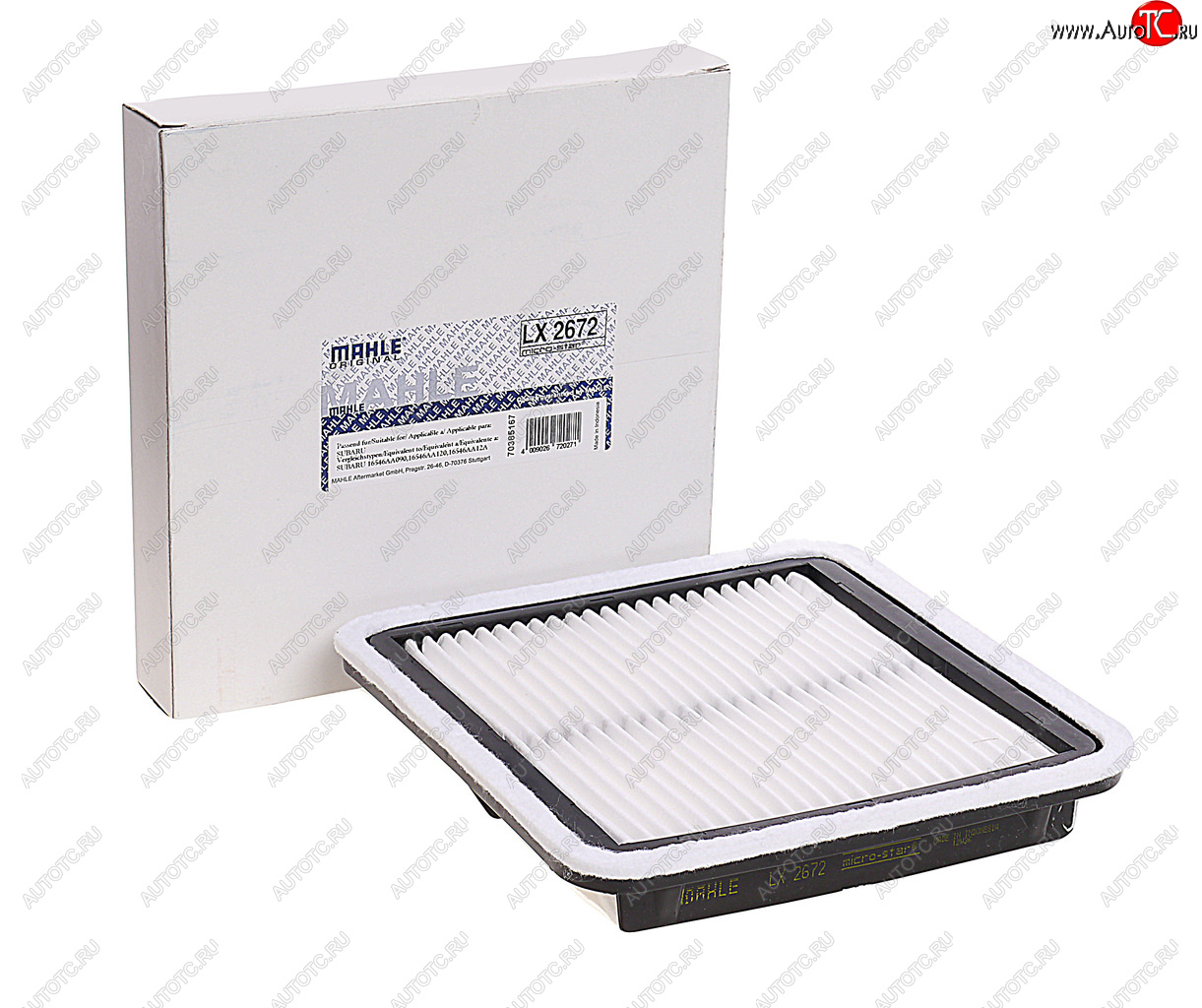 1 379 р. Фильтр воздушный SUBARU Forester (08-),Impreza (08-),Legacy,Outback,Tribeca,XV MAHLE MAHLE lx2672  с доставкой в г. Керчь