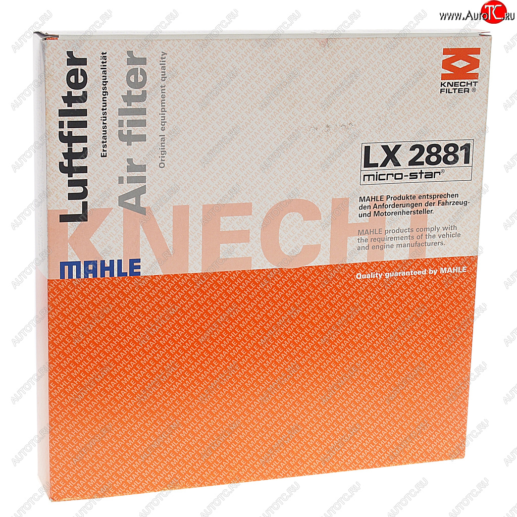 2 999 р. Фильтр воздушный CHEVROLET Cruze (09-) (2.0 D),Orlando (11-) (2.0 D) OPEL Astra J (1.4T1.6T) MAHLE MAHLE lx2881  с доставкой в г. Керчь
