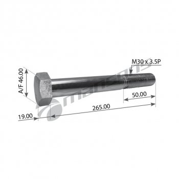 1 029 р. Болт BPW рессоры (M30x3.5x265) MANSONS MANSONS m30265  с доставкой в г. Керчь. Увеличить фотографию 1