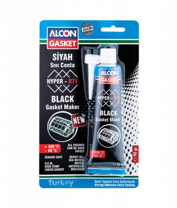 102 р. Герметик прокладка черный термостойкий 90мл ALCON ALCON m-3304 ALCON m-3304  с доставкой в г. Керчь. Увеличить фотографию 1