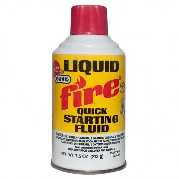 419 р. Жидкость для запуска двигателя FIRE эфир 35% аэрозоль 213г GUNK GUNK m3911  с доставкой в г. Керчь. Увеличить фотографию 1