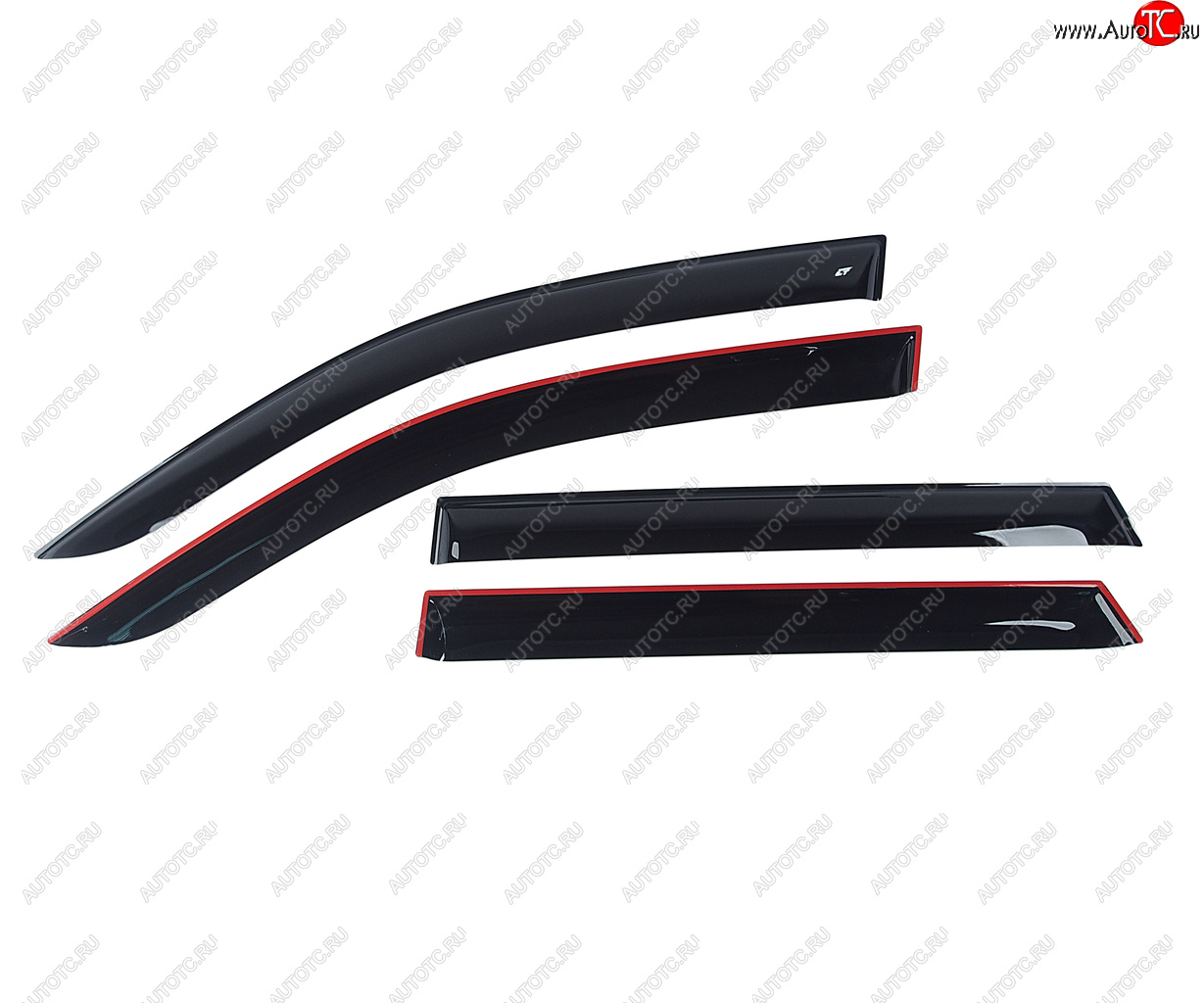 2 669 р. Дефлектор MITSUBISHI Lancer (01-08) окон комплект COBRA TUNING COBRA TUNING m40803  с доставкой в г. Керчь