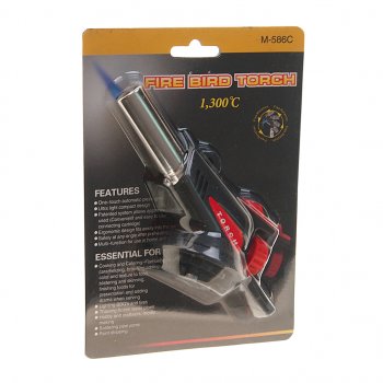 439 р. Горелка газовая под цанговый баллон с пьезоподжигом FIRE BIRD TORCH FIRE BIRD TORCH m-586c  с доставкой в г. Керчь. Увеличить фотографию 1