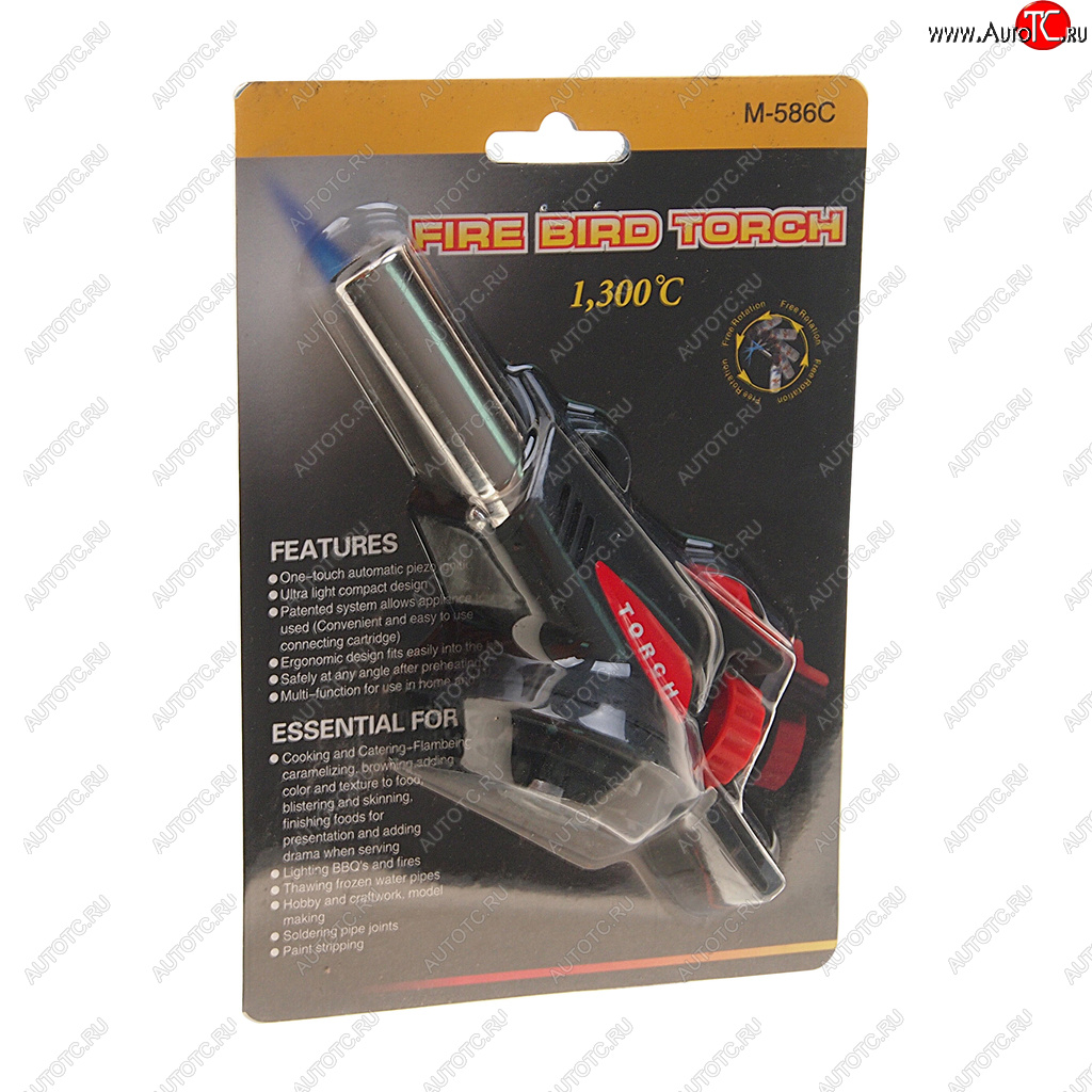 439 р. Горелка газовая под цанговый баллон с пьезоподжигом FIRE BIRD TORCH FIRE BIRD TORCH m-586c  с доставкой в г. Керчь