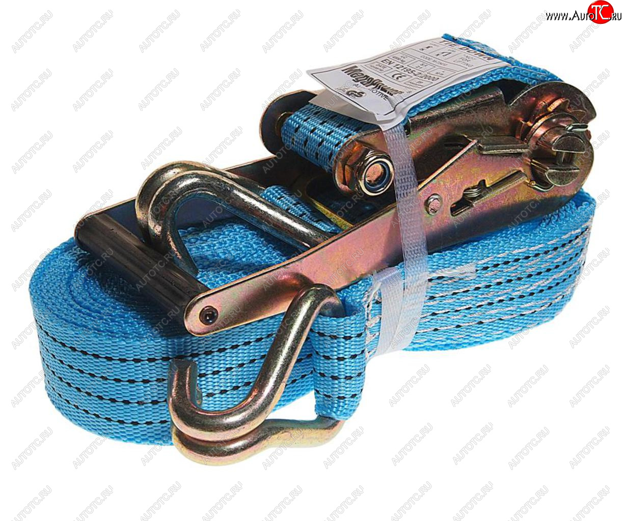 1 229 р. Стяжка крепления груза 4.5т 10м-50мм с храповиком MEGAPOWER MEGAPOWER-AUTOMOTIVE m-73410  с доставкой в г. Керчь