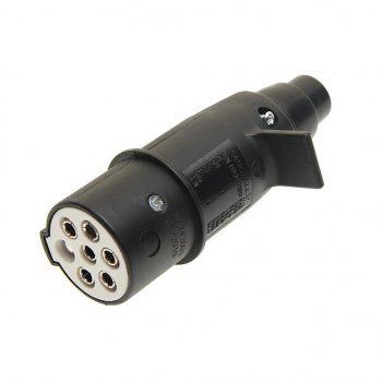 469 р. Разъем электрический прицепа ISO 3731 Type S 7-полюсный (вилка пластик) MARSHALL MARSHALL m7342001  с доставкой в г. Керчь. Увеличить фотографию 1