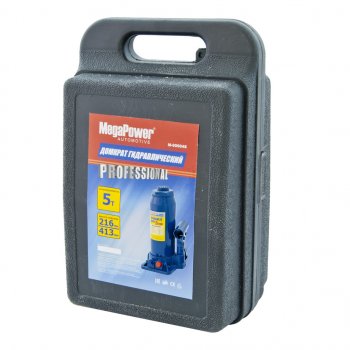 2 399 р. Домкрат бутылочный 5т 216-413мм с клапаном в кейсе MEGAPOWER MEGAPOWER-AUTOMOTIVE m-90504s  с доставкой в г. Керчь. Увеличить фотографию 2
