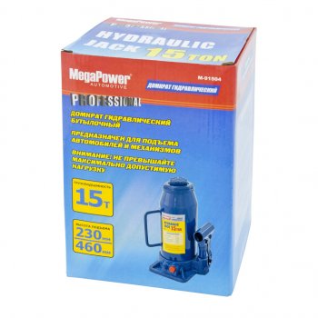4 399 р. Домкрат бутылочный 15т 230-460мм с клапаном MEGAPOWER MEGAPOWER-AUTOMOTIVE m-91504  с доставкой в г. Керчь. Увеличить фотографию 2