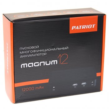 8 999 р. Устройство пусковое 12V 400A 12000мАч (power bank) PATRIOT PATRIOT magnum 12  с доставкой в г. Керчь. Увеличить фотографию 5