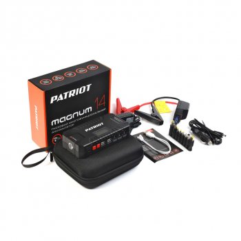 11 999 р. Устройство пусковое 12V 600A 14000мАч (power bank) PATRIOT PATRIOT magnum 14  с доставкой в г. Керчь. Увеличить фотографию 5