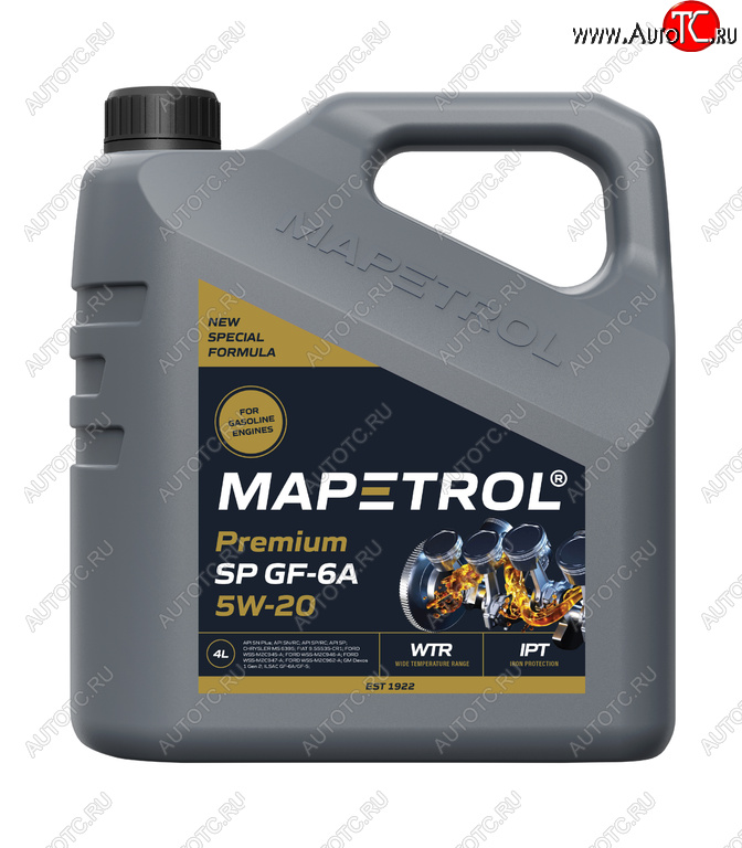 4 599 р. Масло моторное PREMIUM SP GF-6A 5W20 синт.4л MAPETROL MAPETROL map0016  с доставкой в г. Керчь