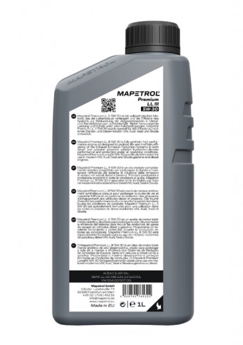 1 329 р. Масло моторное PREMIUM LL III 5W30 синт.1л MAPETROL MAPETROL map0023  с доставкой в г. Керчь. Увеличить фотографию 2