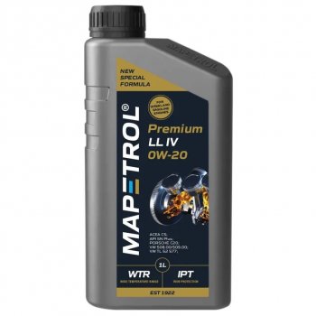 1 499 р. Масло моторное PREMIUM LL IV 0W20 синт.1л MAPETROL MAPETROL map0083  с доставкой в г. Керчь. Увеличить фотографию 1